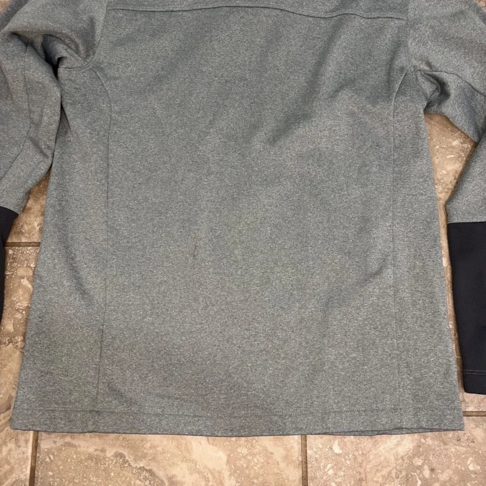 The North‎ Face Mens Quarter Zip Pullover Grey Performance Fleece Jacket M